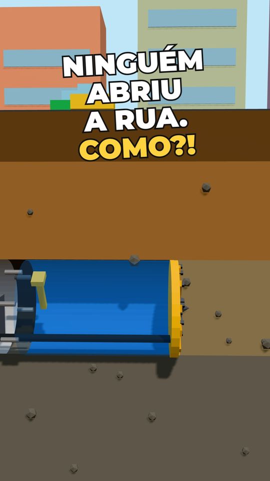 Ninguém abriu a rua. Como?!